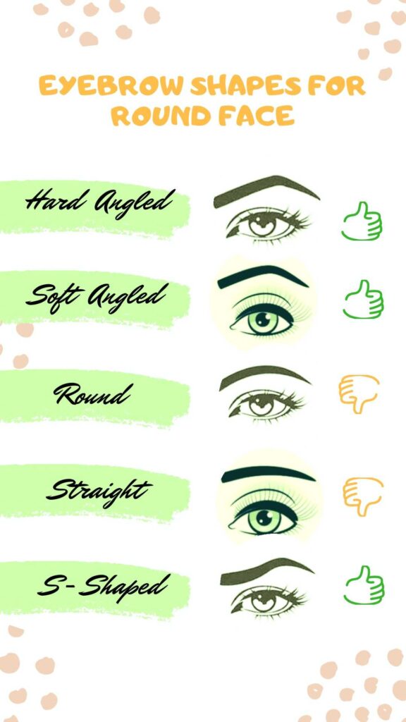Eyebrow Shapes Perfect for a Round Face
