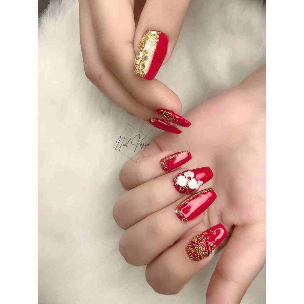 Indian nail art | nail art designs | Indian bridal nail images | wedding  ready nails. | Bridal nails designs, Bridal nails, Bridal nail art